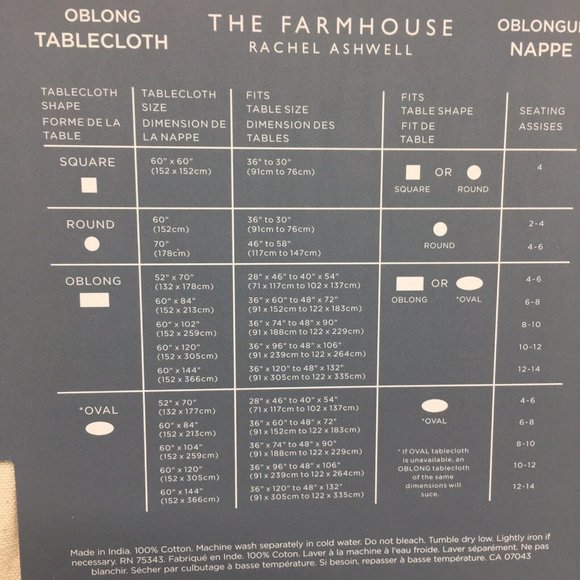 Rachel Ashwell Primitive Halloween Tablecloth Haunted House Pumpkin Cat 60x84 - Picture 10 of 10